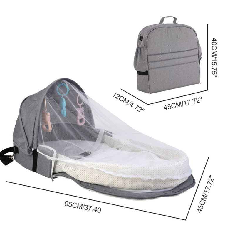 Baby Bed Travel Sun Protection Mosquito Net With Portable Bassinet Baby Foldable Breathable Infant Sleeping Basket