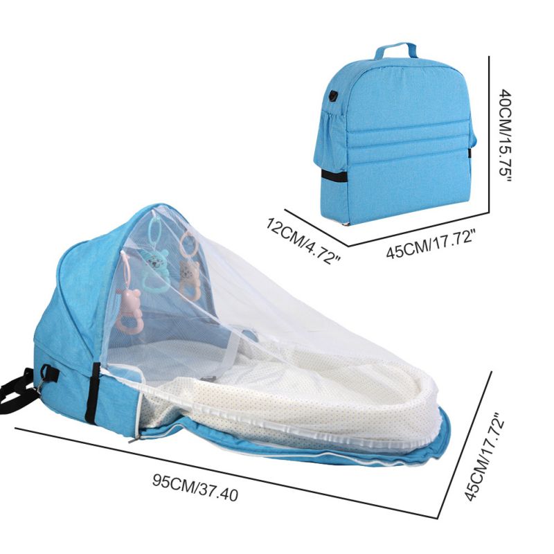 Baby Bed Travel Sun Protection Mosquito Net With Portable Bassinet Baby Foldable Breathable Infant Sleeping Basket