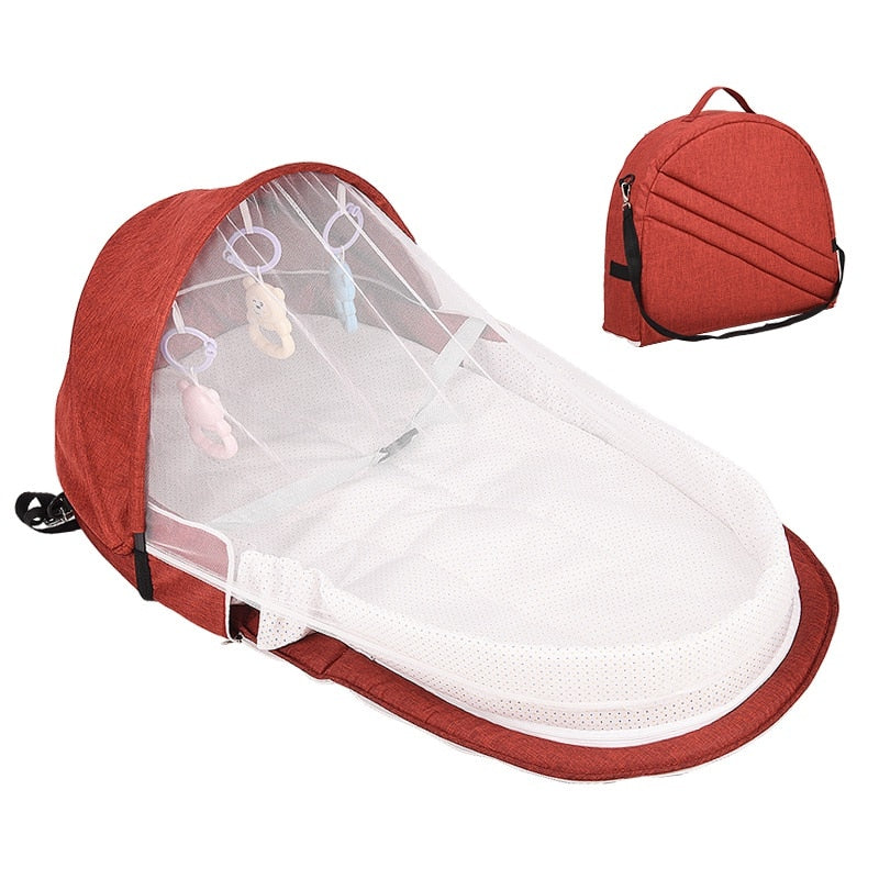 Baby Bed Travel  Sun Protection Mosquito Net With Portable Bassinet Baby Foldable Breathable Infant Sleeping Basket