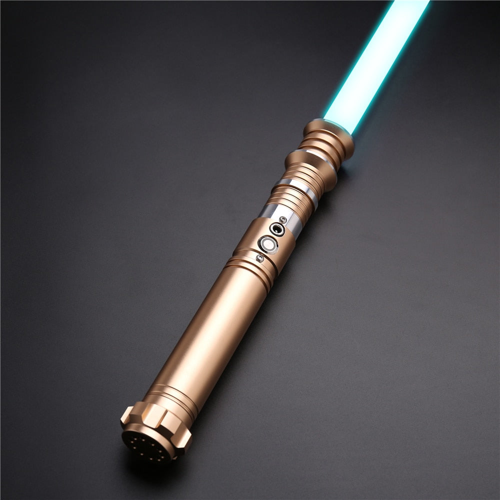 TXQSABER Metal Handle Heavy Dueling Blade 12 Color ChanG Lightsaber with HighLight Sensitive Smooth Swing FOC Laser Sword Toys