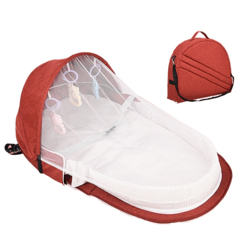 Baby Bed Travel  Sun Protection Mosquito Net With Portable Bassinet Baby Foldable Breathable Infant Sleeping Basket