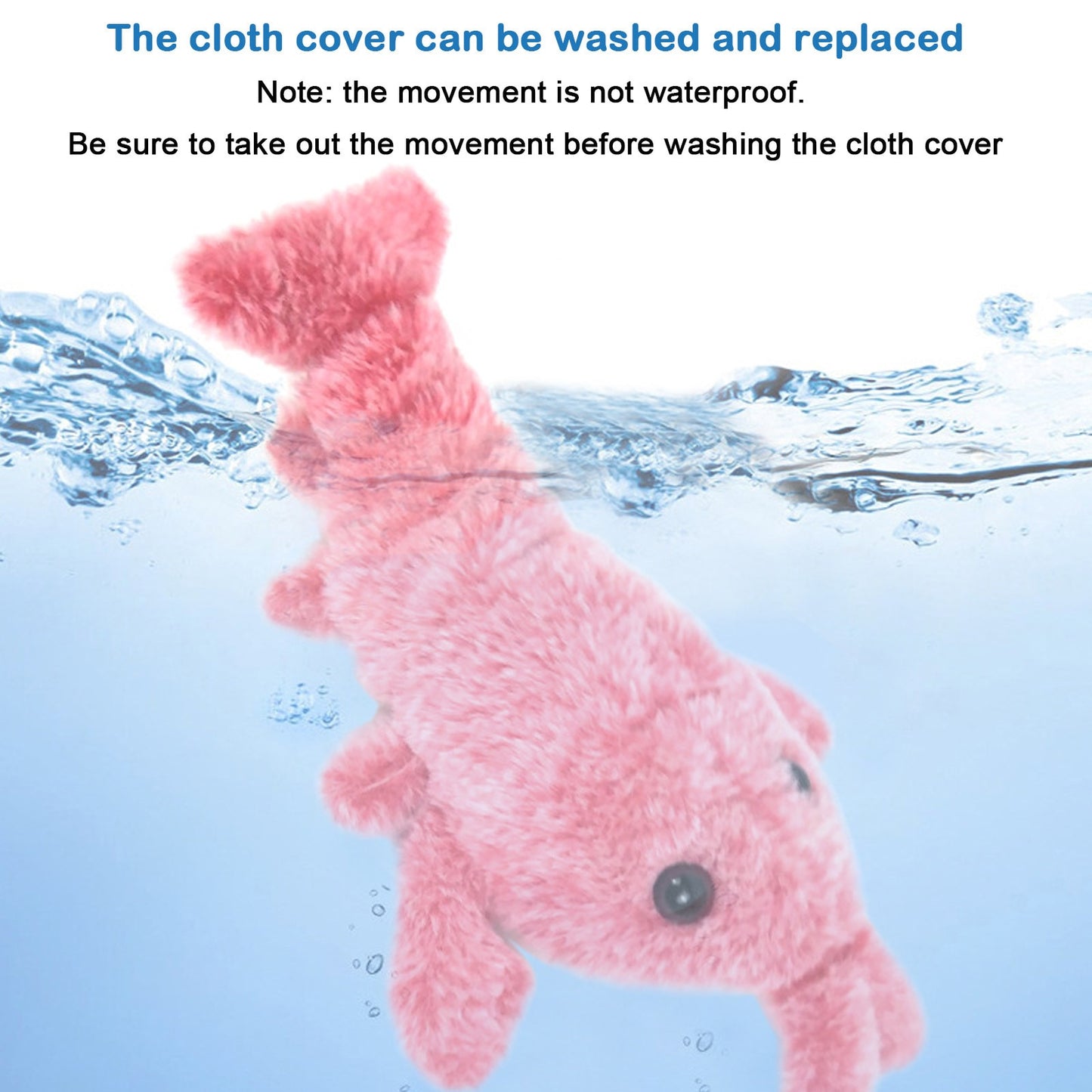 Electric Jumping Cat toy Shrimp Moving Simulation Lobster Electronic Plush Toys For Pet dog cat Children Stuffed Animal toy