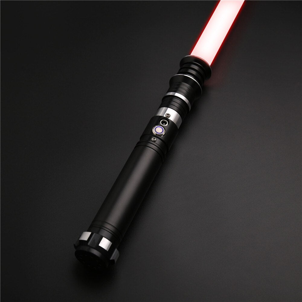 TXQSABER Metal Handle Heavy Dueling Blade 12 Color ChanG Lightsaber with HighLight Sensitive Smooth Swing FOC Laser Sword Toys